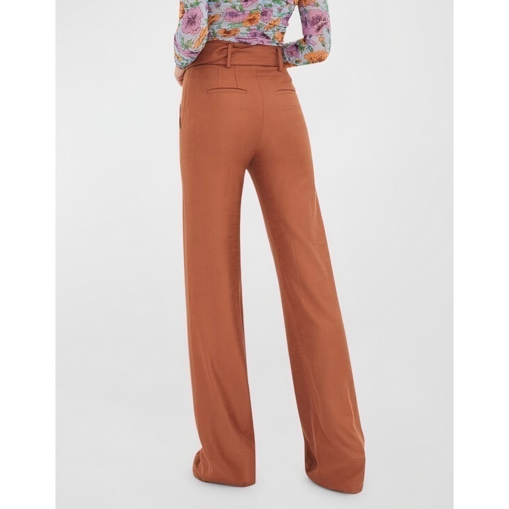 NWT Veronica Beard Wide-Leg Twill High-Waist Sunny Pant - Picture 5 of 7